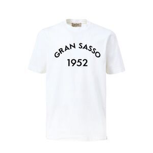 Gran Sasso White Cotton Men's T-Shirt